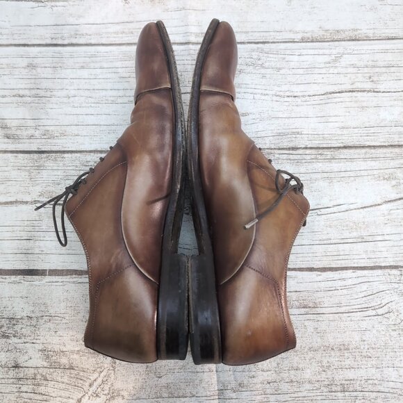 Magnanni Flex Brown Leather Oxford Dress Shoes Men Size 11 - Picture 7 of 8